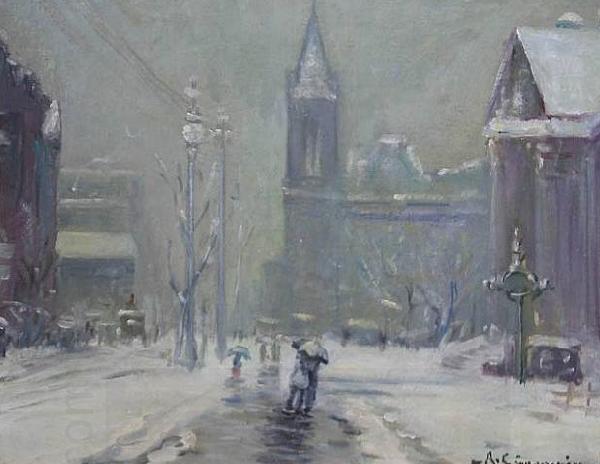 Arthur Clifton Goodwin Copley Square China oil painting art